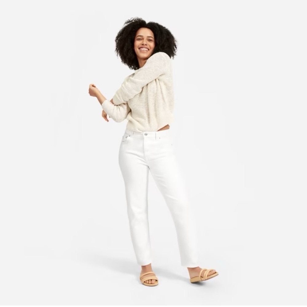 NWT EVERLANE | The Super Soft Relaxed Jean in Bone